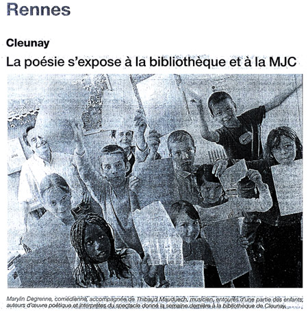 Thibaud Mauduech : interventions en milieu scolaire