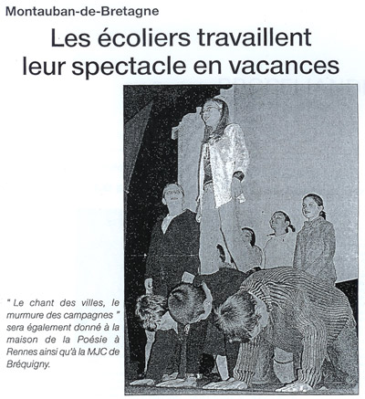 Thibaud Mauduech : interventions en milieu scolaire